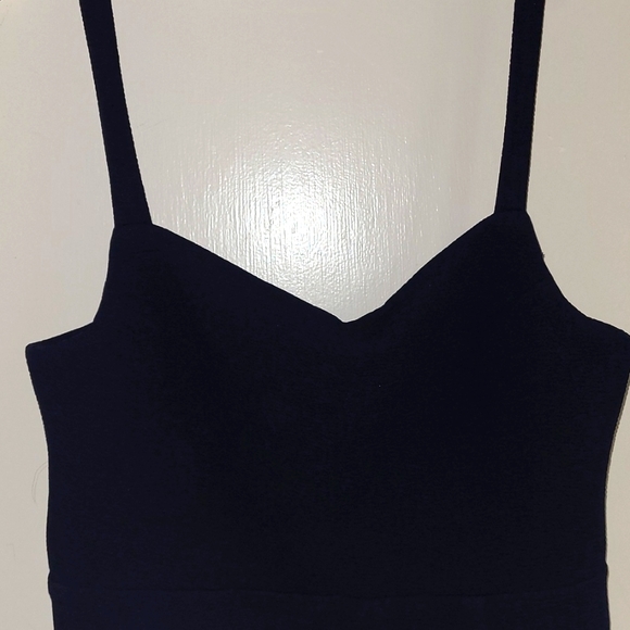 Lulus Navy Blue Ribbed Bodycon Midi Dress - Picture 2 of 4